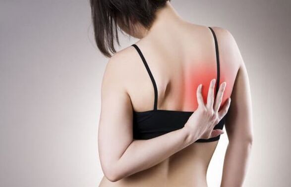 back pain in the edges of the shoulders