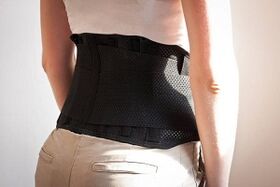 lumbar fixation corset for osteochondrosis